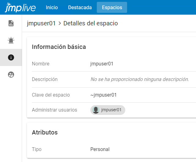 Detalles del espacio Detalles del espacio
