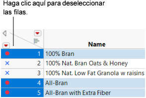 Deselecting Rows