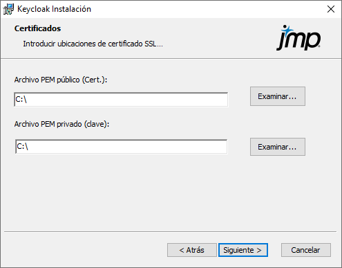 Specify Keycloak Certificates Specify Keycloak Certificates