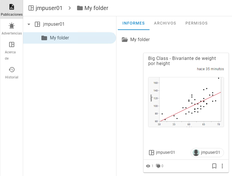 Report in a Space and Folder (Grid Format) Report in a Space and Folder (Grid Format)