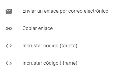Sharing Options Sharing Options