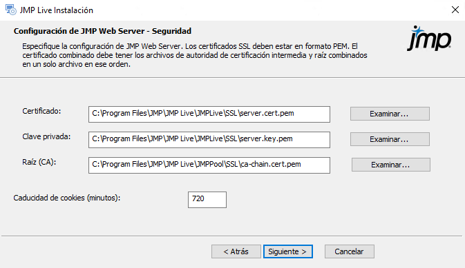 Specify SSL Certificates