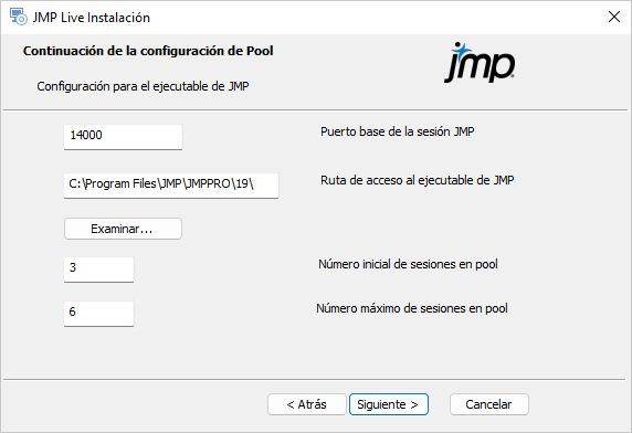 Configure JMP Settings Configure JMP Settings