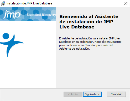 JMP Live Database Setup Wizard JMP Live Database Setup Wizard