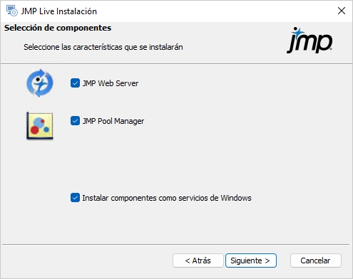 Component Selection Window Component Selection Window