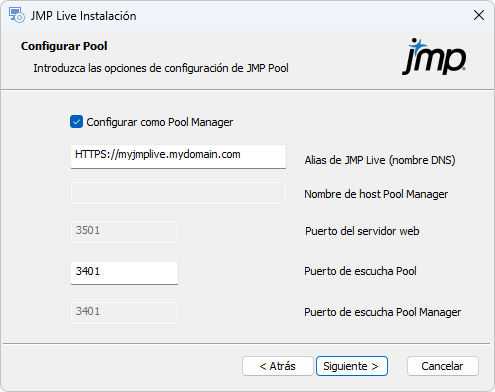 Configure the Pool Manager Configure the Pool Manager