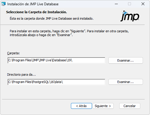 Specify Installation Folders Specify Installation Folders