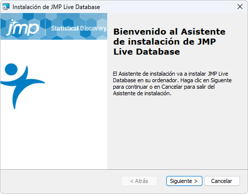 JMP Live Database Setup Wizard JMP Live Database Setup Wizard