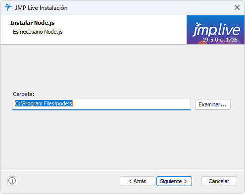Select Installation Path for Node.js Select Installation Path for Node.js