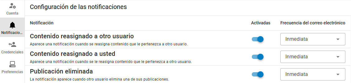 Notification Settings Notification Settings