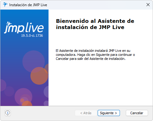 JMP Live Setup Wizard JMP Live Setup Wizard