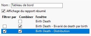 Options Combiner les fenêtres