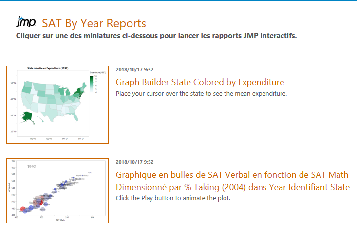 Example of a Web Report