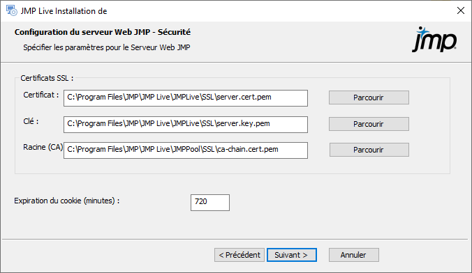 Specify SSL Certificates
