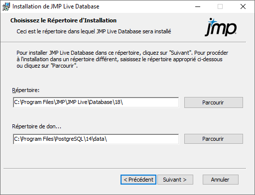 Specify Installation Folders