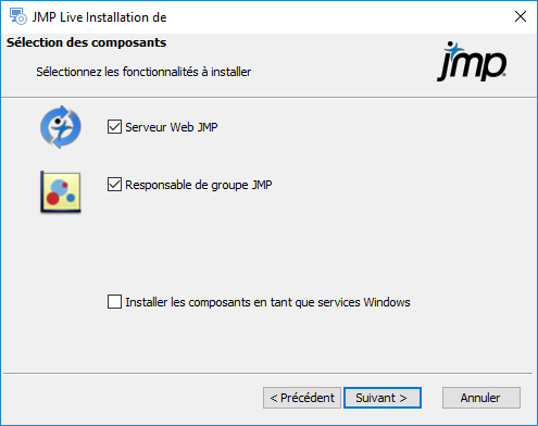 Component Selection Window