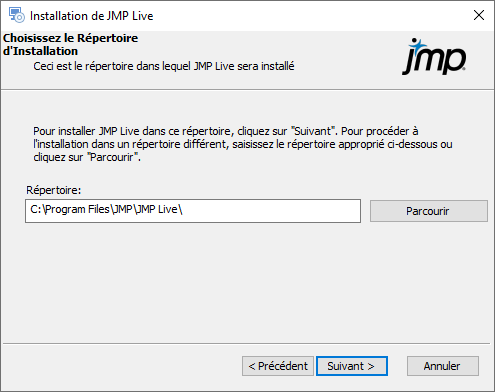 Specify Installation Folder