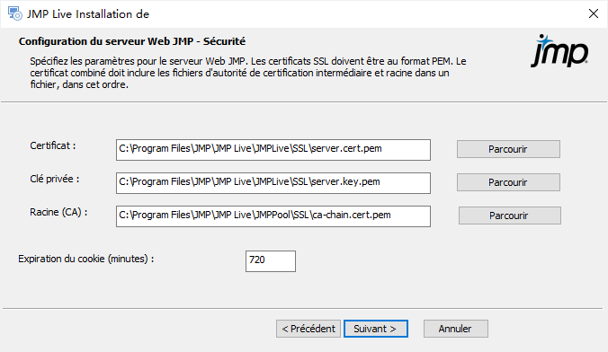 Specify SSL Certificates