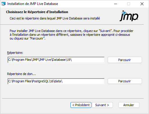 Specify Installation Folders