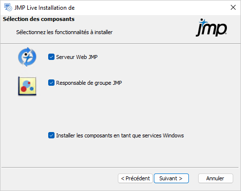 Component Selection Window