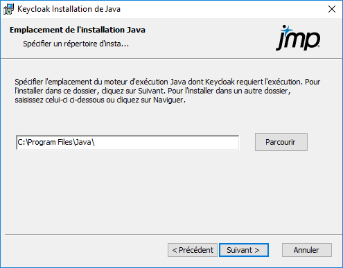 Specify the Java Install Location