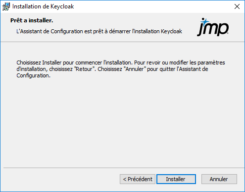 Ready to Install Keycloak Ready to Install Keycloak