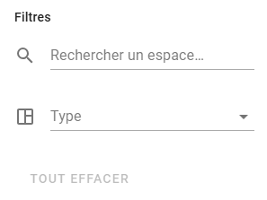 Filters to Find Empty Spaces Filters to Find Empty Spaces