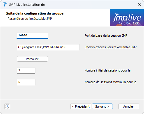 Configure JMP Settings Configure JMP Settings