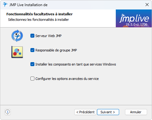 Component Selection Window Component Selection Window