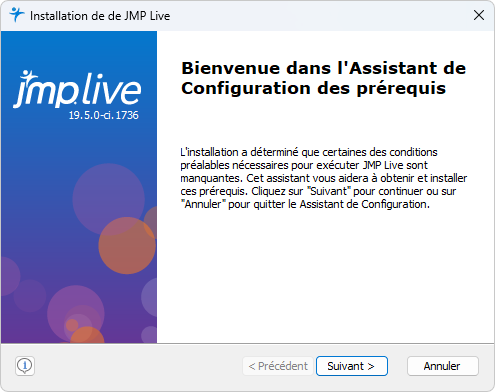 JMP Live Prerequisites Setup Wizard JMP Live Prerequisites Setup Wizard