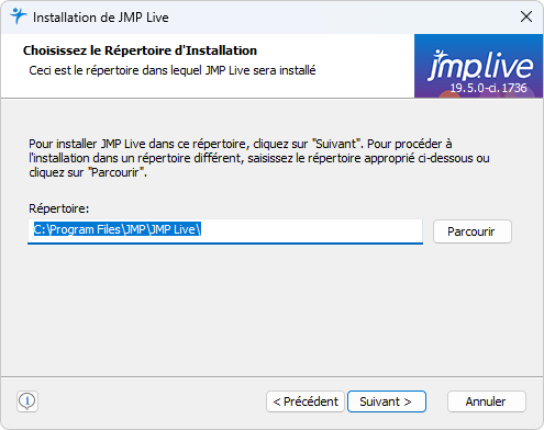 Specify Installation Folder Specify Installation Folder