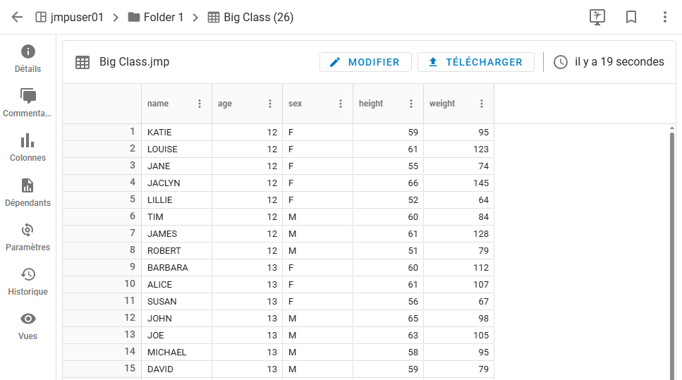 Example Data Table Example Data Table