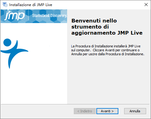 JMP Live Setup Wizard