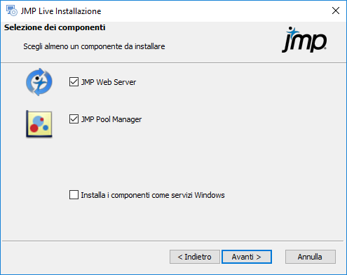 Component Selection Window