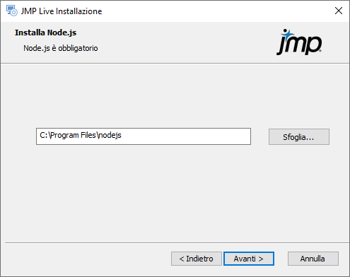 Select Installation Path for Node.js