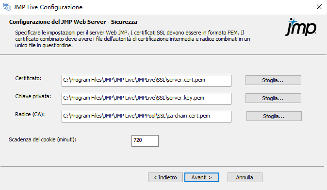 Specify SSL Certificates