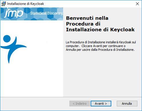 Keycloak Welcome Window