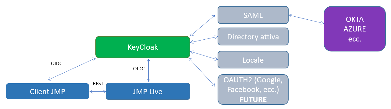 JMP Live Authentication Options and Flow