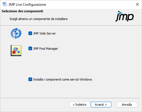 Component Selection Window