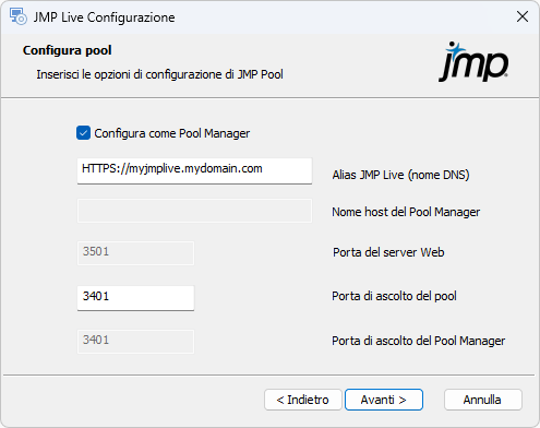 Configure the Pool Manager Configure the Pool Manager