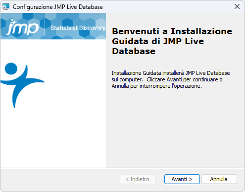 JMP Live Database Setup Wizard JMP Live Database Setup Wizard