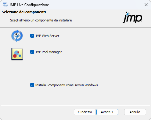 Component Selection Window Component Selection Window