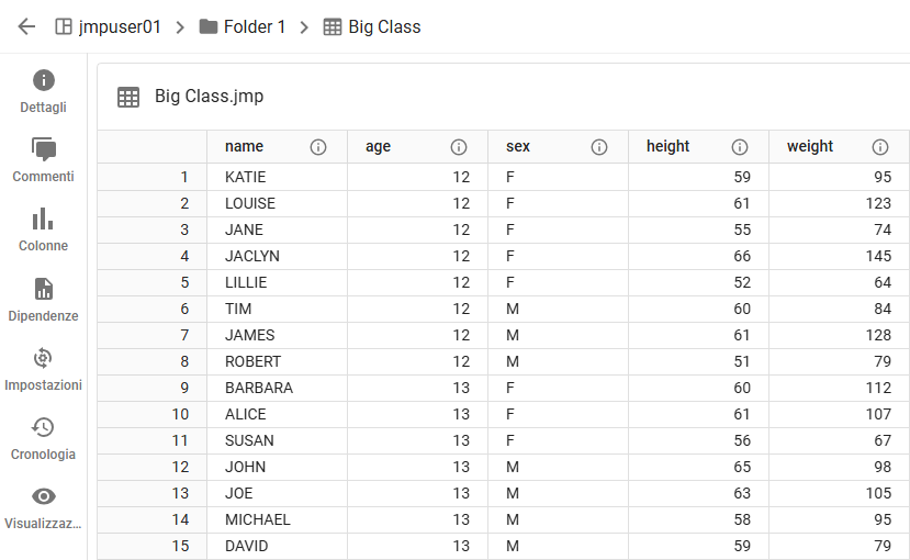 Example Data Table Example Data Table