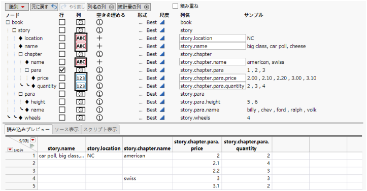 Data Types Assigned in the Col Column