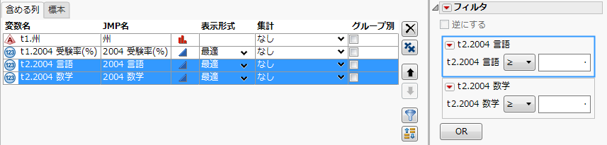 Selected Filters