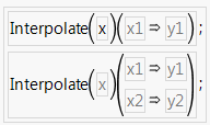 Examples of Interpolate