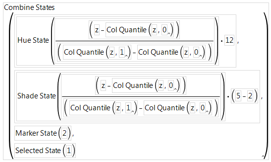 Combine States Example For Using Both Hue State and Row State