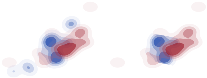 Unclipped (Left) and Clipped (Right) Contours