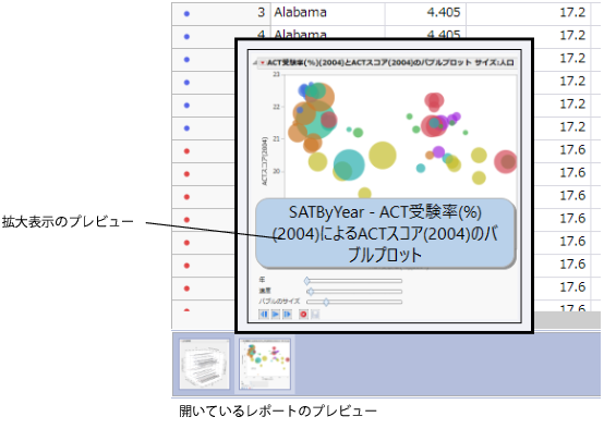 Thumbnail Previews of Open Reports