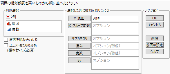 The Pareto Plot Launch Window